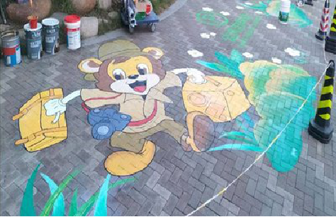 上蔡夏季画地面彩绘会遇到的问题