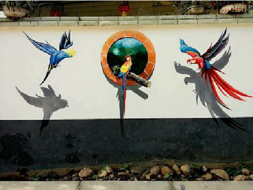 上蔡视觉错位-3D墙绘设计