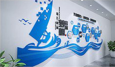 上蔡海浪主题文化墙如何设计?