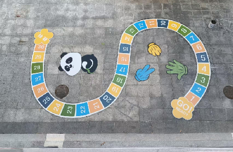 上蔡地面游戏彩绘