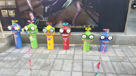 上蔡商业区彩绘