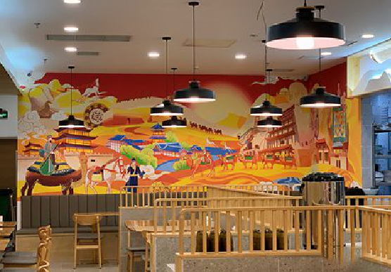 上蔡商业空间彩绘介绍。