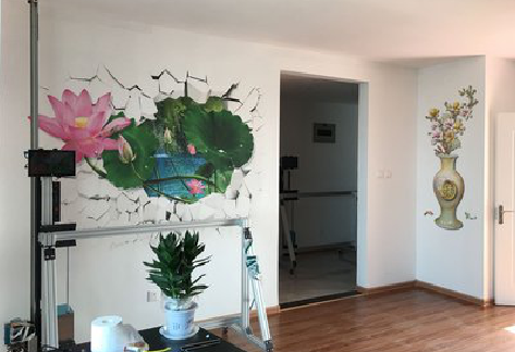 上蔡墙体彩绘相比墙纸的优势。